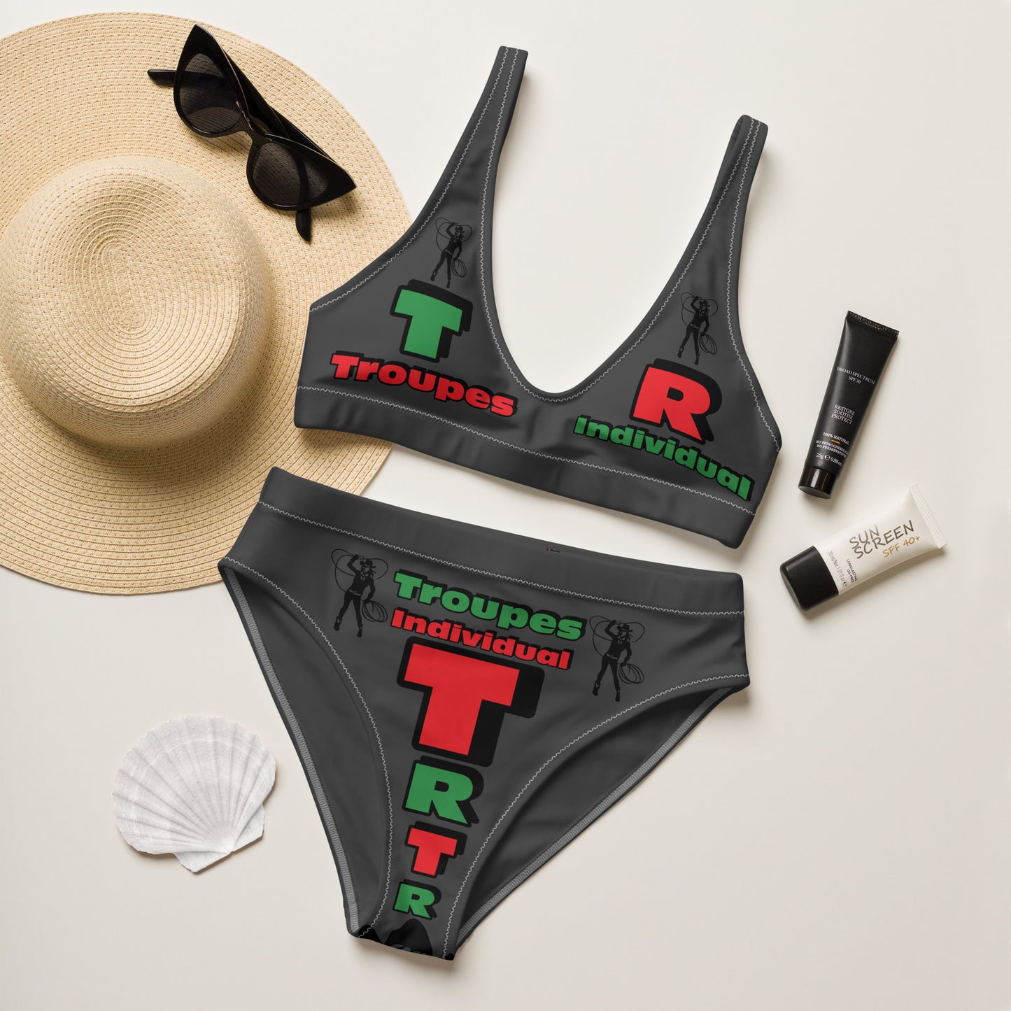 Troupes High-Waisted Bikini